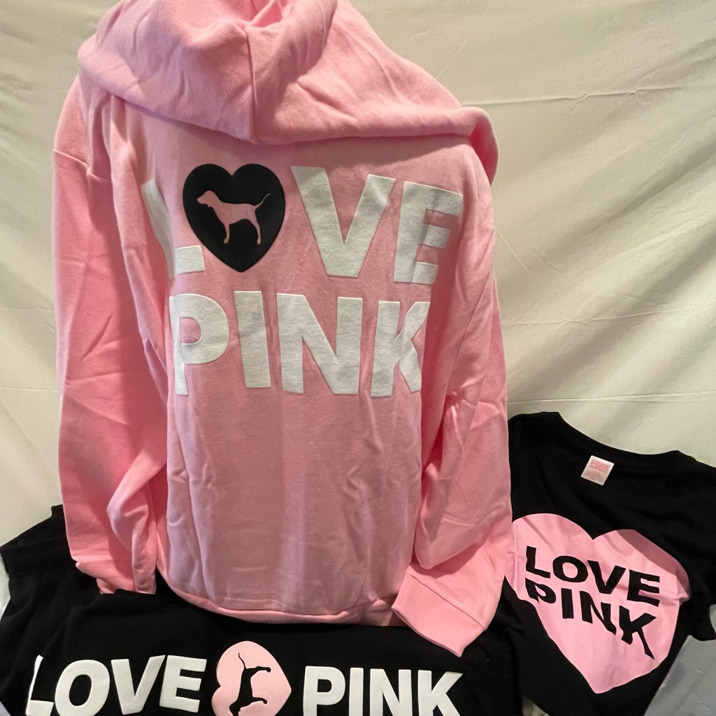 New Victorias Secret Pink Originals Full Zip Hoodie Absolutely Beautiful
